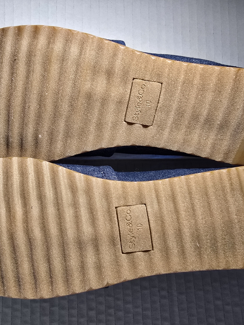Style & Co Denim Slip On Flats Size 10 Casual Comfort Shoes NWT - Picture 8 of 10